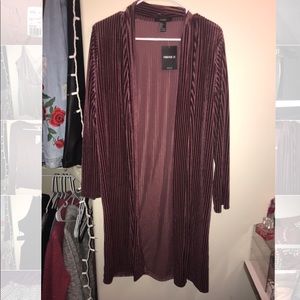 Velvet kimono cardigan